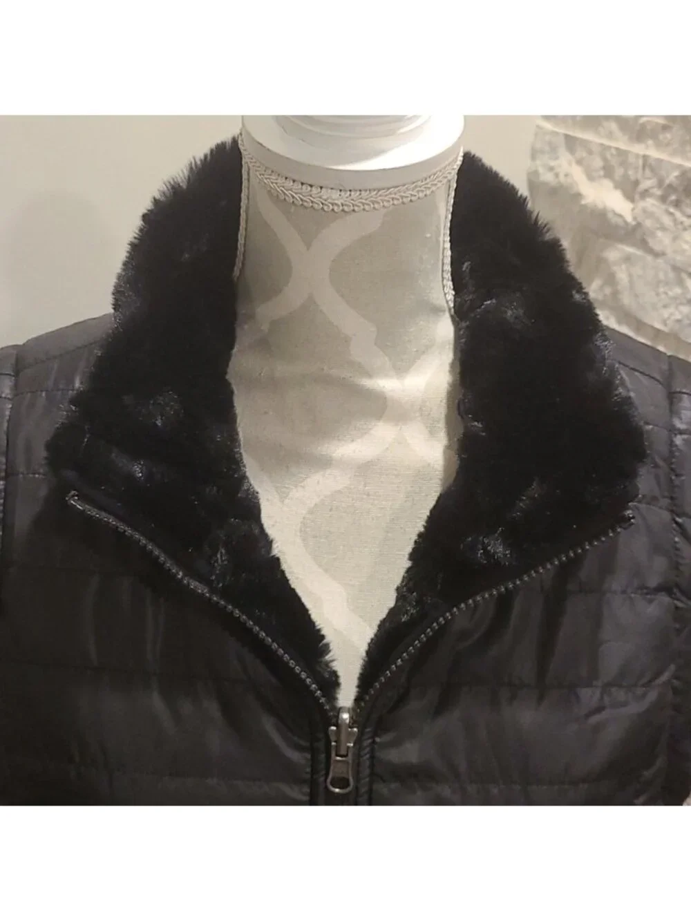 Nicole Miller Black Reversible vest